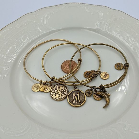 Alex and Ani Rafaleian Silver Set of 3 Bracelets - Picture 5 of 10